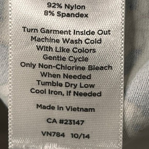 Talbots Fit & Flare Stretch Knit Dress - Navy/Ivory/Gold Knot Print - M - Picture 8 of 9